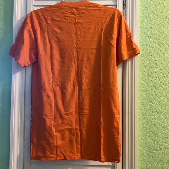 The Naked Turtle Mens Orange and Yellow Graphic Short-Sleeve Shirt S - Picture 6 of 6